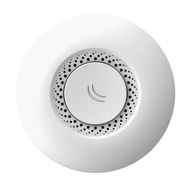 Точка доступа wi-fi MikroTik cAP with AR9533 650MHz CPU, 64MB RAM, 1xLAN, built-in 2.4Ghz 802.11b/g/n Dual Chain wireless with 2dBi integrated antenna, RouterOS L4, plastic case, PoE, PSU