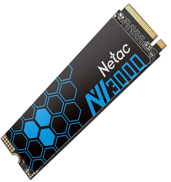 SSD накопитель Netac SSD NV3000 250GB PCIe 3 x4 M.2 2280 NVMe 3D NAND, R/W up to 3000/1400MB/s, IOPS(R4K) 160K/120K, TBW 150TB, with heat sink, 5y wty