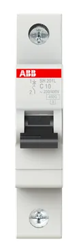 Выключатель автоматический ABB SH201L 2CDS241001R0104 10A тип C 4.5kA 1П 230/400В 1мод