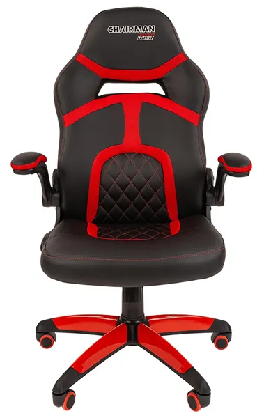 Офисное кресло Chairman   game 18 Россия экопремиум черный/красный н.п.
