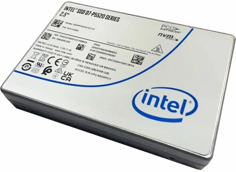 Solidigm / Intel SSD P5520 Series 7.68TB, 1 year