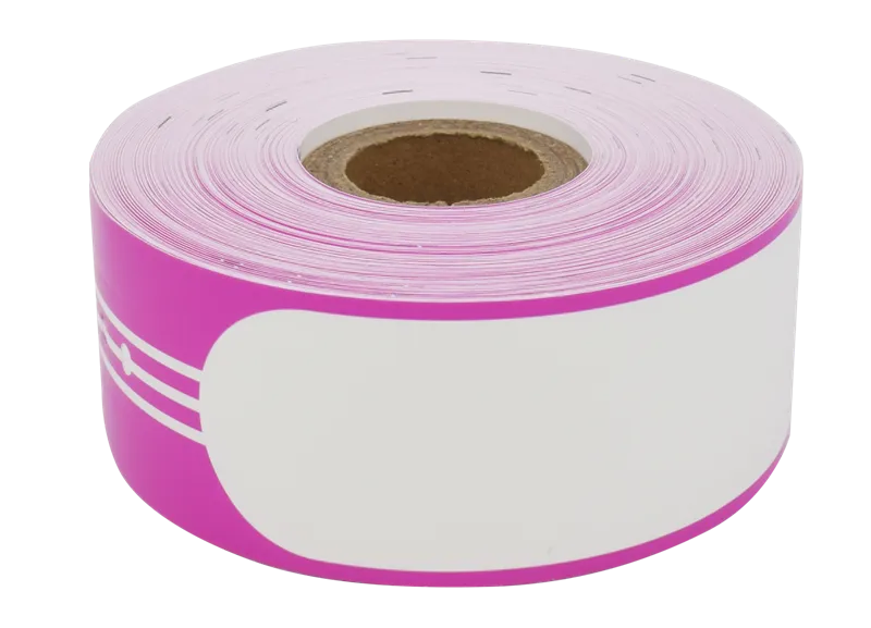 Рулон G&G браслеты для взрослых Adult Pink 35 mm/260 mm, цвет розовый, 100 шт в рулоне, клипсы в комплекте
