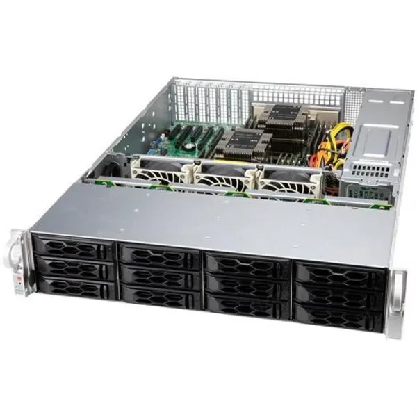 Шасси серверное Supermicro SuperChassis 2U LA26E1C4-R609LP/no HDD(12)LFF/7xLP/2x600W/(12" x 13", 13.68" x 13", 12" x 10")E-ATX, ATX/Backplane 12xSATA3/SAS3