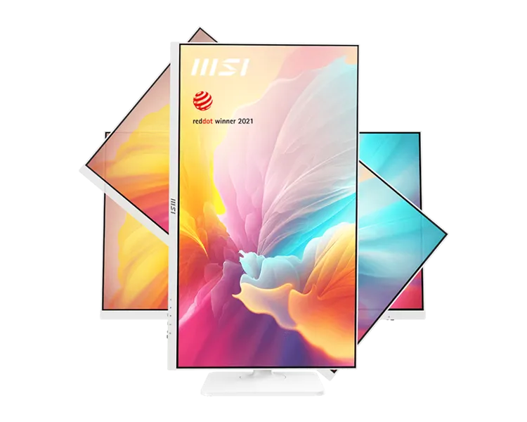Монитор MSI Modern MD272QXPW 27" 16:9 WQHD(2560x1440) IPS Flat,1ms(MPRT),HDR 400,1000:1,100M:1,400nit,178/178,HDMI,DP,2xUSB Type-A,USB Type-B,USB Type-C,Speaker,Tilt,Swivel,Height,Pivot,100Hz,White,1y war-ty