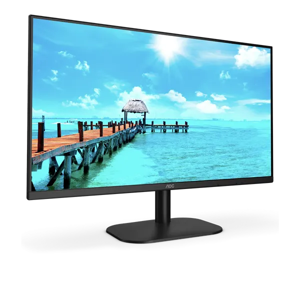 Монитор 27" AOC  27B2QAM 1920x1080@75Hz VA LED 16:9 4ms VGA HDMI DP 20M:1 178/178 250cd 4000:1 Tilt Speakers External Black