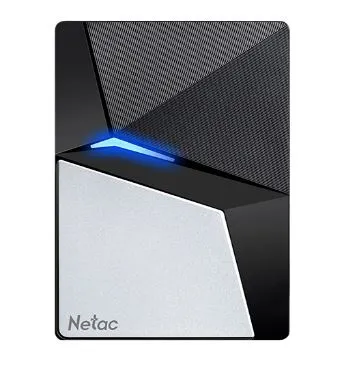 SSD накопитель Netac Z7S 480GB USB 3.2 Gen 2 Type-C External SSD, R/W up to 550MB/480MB/s,with USB-C to USB-A cable and USB-A to USB-C adapter 3Y wty