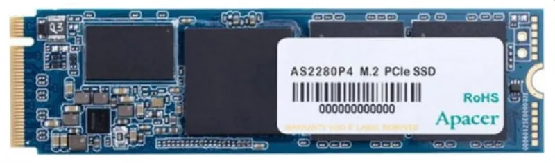 твердотельный накопитель Apacer SSD AS2280P4 512Gb M.2 2280 PCIe Gen3x4, R2100/W1500 Mb/s, 3D TLC, MTBF 1.5M, NVMe 1.3, 400TBW, Retail, 3 years (AP512GAS2280P4-1)