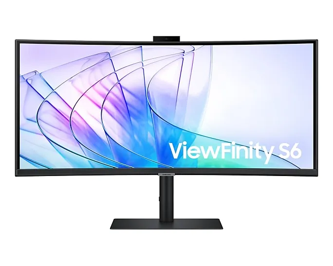Монитор Samsung 34" ViewFinity S6 S34C650VAI Curved (IPS 21:9 3440x1440 5ms 350cd 178/178/100Hz 1,07 млрд DP; HDMI; USB-C (90 Вт) USB3.0x2 Spk 2x5W HAS Tilt Swiv VESA Black
