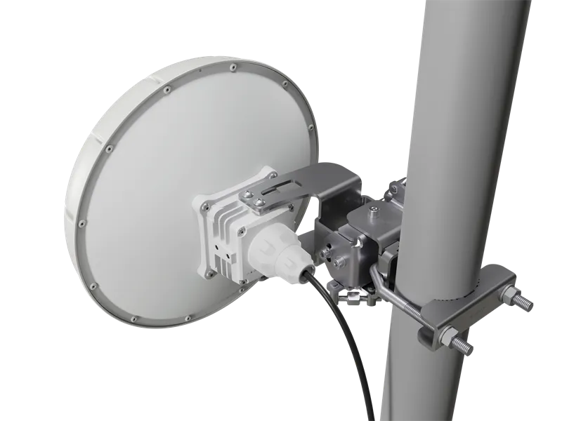 Комплект из двух точек доступа MikroTik Wireless Wire nRAY (Pair of preconfigured nRAYG-60ad devices for 60Ghz link (60GHz antenna, 802.11ad wireless, two core 1.2GHz CPU, 256MB RAM, 1x Gigabit LAN, RouterOS L3, POE, PSU) for 1Gbps