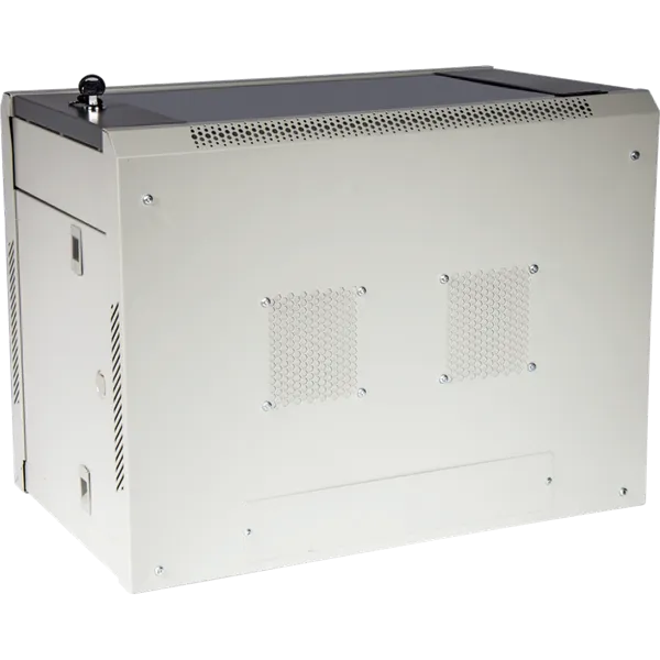 Шкаф коммутационный Lanmaster (TWT-CBWPG-6U-6X4-GY) настенный 6U 600x400мм пер.дв.стекл 60кг серый