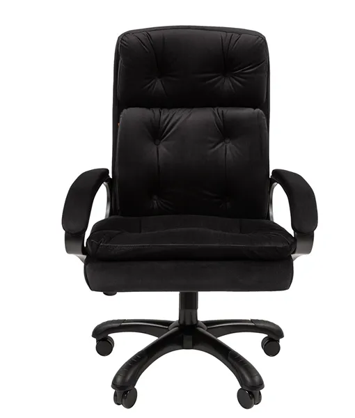 Chairman 442 ткань R 015 черный (черный пластик)