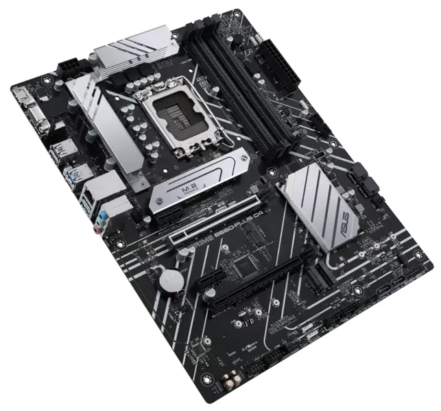 Материнская плата ASUS PRIME B660-PLUS D4, LGA1700, B660, 4*DDR4, DP+ D-Sub + HDMI, CrossFireX, SATA3 + RAID, Audio, Gb LAN, USB 3.2*6, USB 2.0*6, COM*1 header (w/o cable), ATX; 90MB18X0-M0EAY0