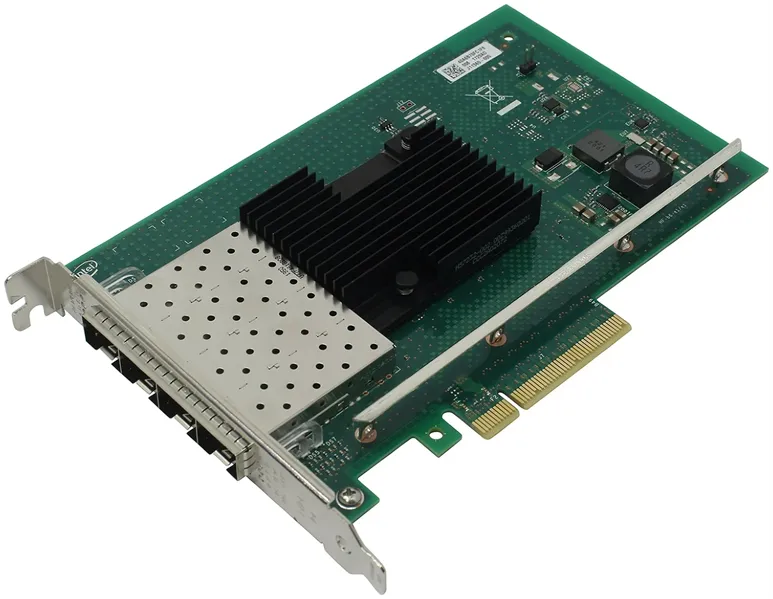 Сетевой адаптер Intel Ethernet Converged Network Adapter X710-DA4, Quad Ports SFP+, 10 GBit/s, 1 year