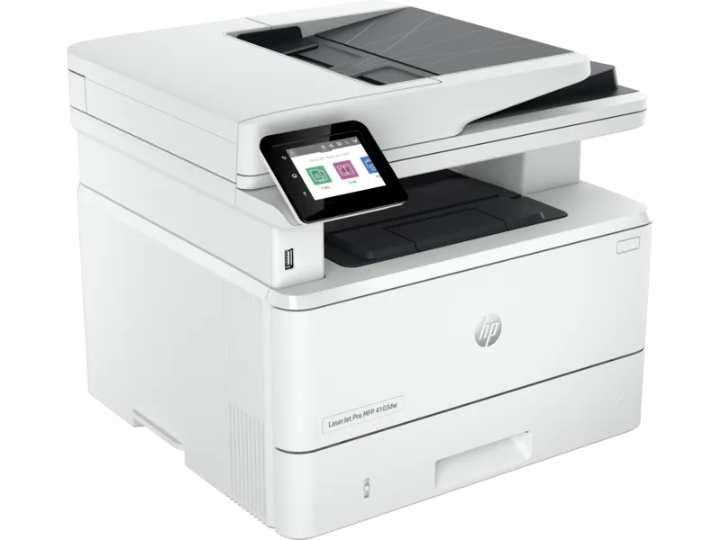 МФУ лазерный HP LaserJet Pro 4103dw (2Z627A) A4 Duplex Net WiFi белый