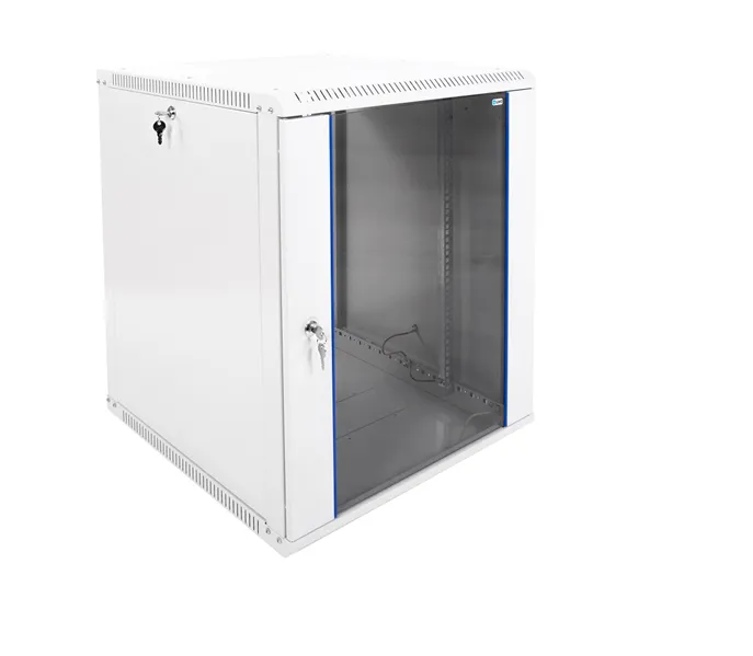 Шкаф коммутационный ЦМО ШРН-ЭКОНОМ (ШРН-Э-15.650) настенный 15U 600x650мм пер.дв.стекл 65кг серый 600мм 26.6кг 180град. 746мм