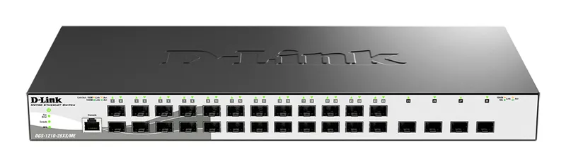 Коммутатор D-Link DGS-1210-28XS/ME/B2A (L2) 4x10Гбит/с 24SFP управляемый