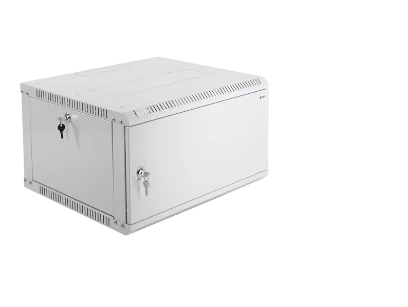 Шкаф коммутационный ЦМО ШРН-ЭКОНОМ (ШРН-Э-6.500.1) настенный 6U 600x520мм пер.дв.стал.лист 75кг серый 470мм 14.5кг 180град. 345мм