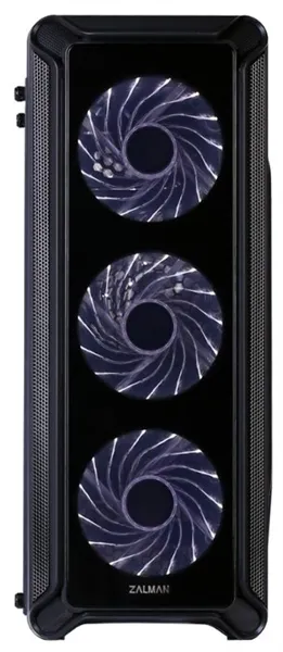 Корпус ZALMAN I3 EDGE, ATX, BLACK, FRONT ACRYL, WINDOW, 2x3.5", 3x2.5", 2xUSB2.0, 1xUSB3.0, FAN CONTROLLER, FRONT 3x120mm, REAR 1x120mm