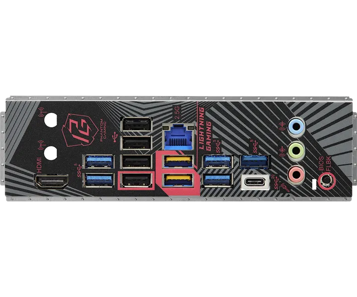 Материнская плата ASROCK B650 PG LIGHTNING, AM5, B650, 4*DDR5, HDMI, 4xSATA3 6.0, M.2 Socket, RAID, 9xUSB 3.2, 8xUSB 2.0, Type-C, ATX; 90-MXBK20-A0UAYZ