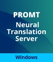 PROMT Neural Translation Server  Intranet Edition Enterprise, англо-русско-английский, Win), одна лиц., 12 м.Max пол-ей 1000. Конкурентных л. От 21