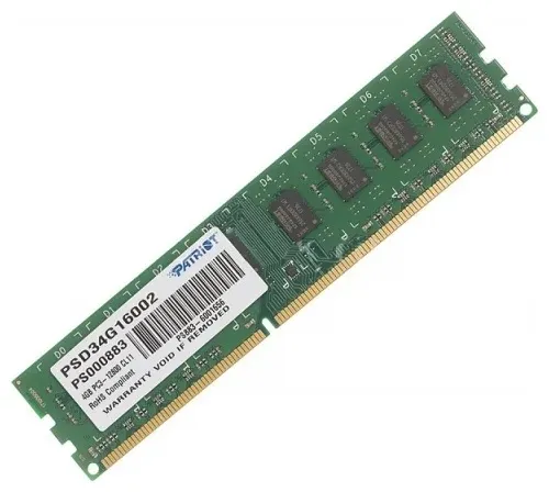 Память DDR3 4Gb 1600MHz Patriot PSD34G16002 RTL PC3-12800 CL11 DIMM 240-pin 1.5В dual rank Ret