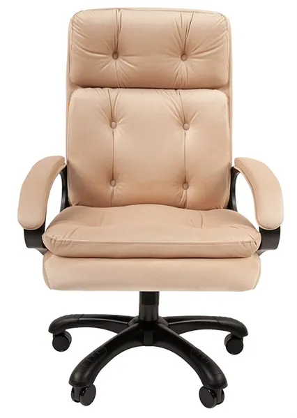 Chairman 442 ткань T-6 бежевый (черный пластик)