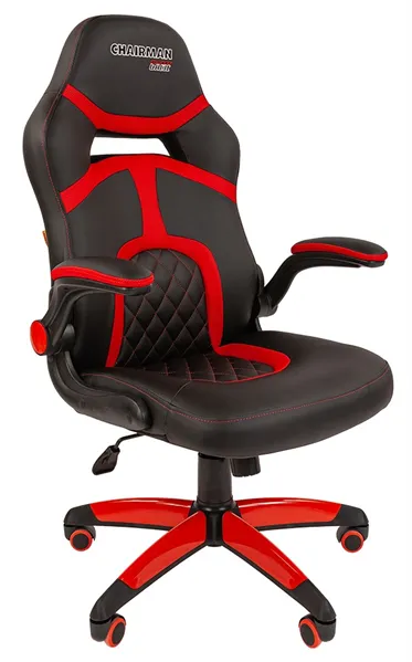 Офисное кресло Chairman   game 18 Россия экопремиум черный/красный н.п.