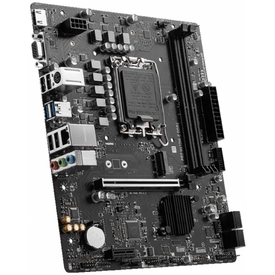 Материнская плата MSI PRO H610M-E DDR4 Soc-1700 Intel H610 2xDDR4 mATX AC`97 8ch(7.1) GbLAN+VGA+HDMI