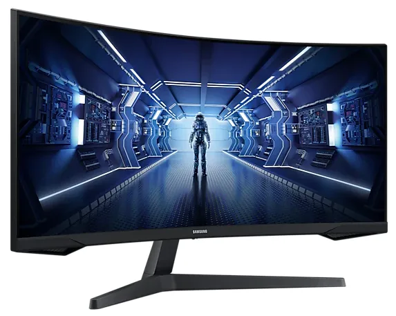Монитор Samsung 34" Odyssey G5 C34G55TWWI VA curved 21:9 3440x1440 1ms 2500:1 250cd 178/178 HDMI DP 165Hz HDR FreeSync Premium VESA Black 2 years