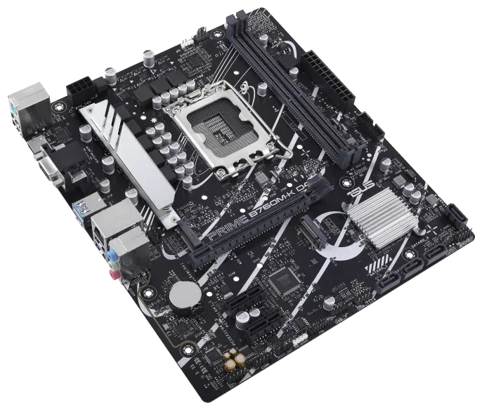 Материнская плата ASUS PRIME B760M-K D4, LGA1700, B760, 2*DDR4, HDMI+VGA, 4xSATA3 + RAID, M2, Audio, Gb LAN, USB 3.2, USB 2.0, mATX; 90MB1DS0-M0EAY0