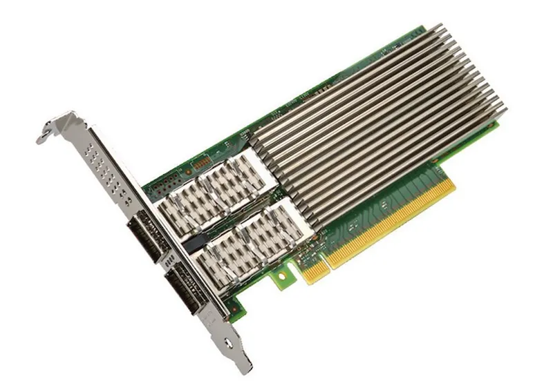 Сетевой адаптер Intel Ethernet Network Adapter E810-CQDA2, 2xQSFP28 ports, 100GbE, PCI-E x16, 1 year