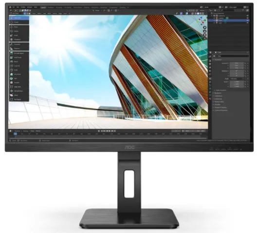 Монитор 27" AOC Q27P2Q 2560x1440 75Hz IPS LED 16:9 4ms D-Sub HDMI DP 4*USB3.2 50M:1 1000:1 178/178 300cd HAS Pivot Tilt Swivel Speakers Black