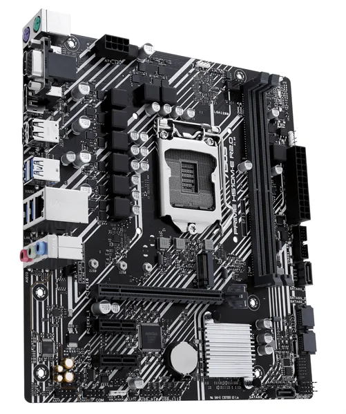 ASUS PRIME H510M-E R2.0, LGA1200, H470, 2*DDR4, DP+VGA + HDMI, 4 SATA 6, M2, Gb LAN, USB 3.2, USB 2.0, mATX ; 90MB1FQ0-M0EAY0