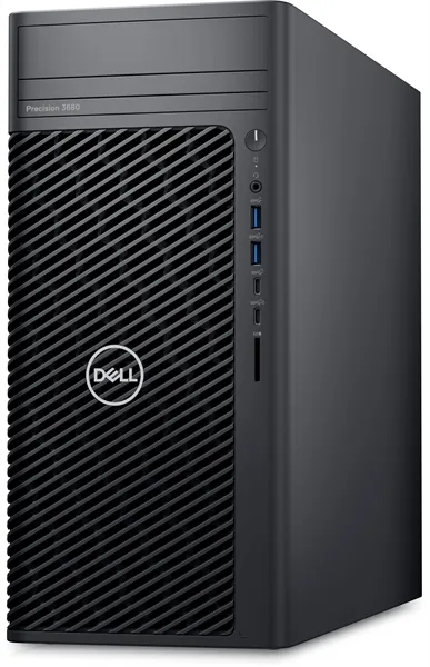рабочая станция Dell Precision 3680 Tower Core i7-14700 (2,1GHz) 16GB (1x16GB) DDR5, 512GB SSD, Nvidia RTX A2000, 16GB GDDR6, 1000W, TPM, No Optical Drive, Windows 11 Pro Multilang,  1YW