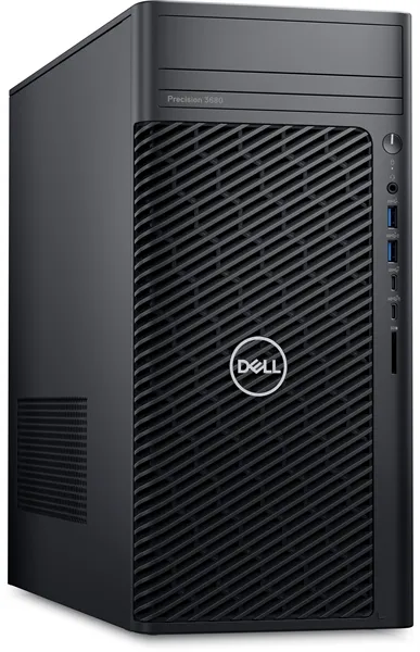 рабочая станция Dell Precision 3680 Tower Core i7-14700 (2,1GHz) 16GB (1x16GB) DDR5, 512GB SSD, Nvidia RTX A2000, 16GB GDDR6, 1000W, TPM, No Optical Drive, Windows 11 Pro Multilang,  1YW