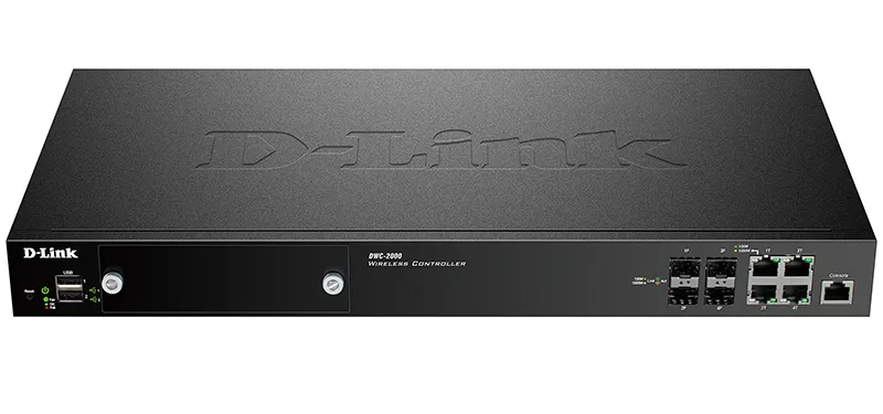 Коммутатор D-Link PROJ WLAN Controller, 4xCombo 1000Base-T/SFP, 2xUSB ports, RJ45 Console, 64/256 Unified APs management ability
