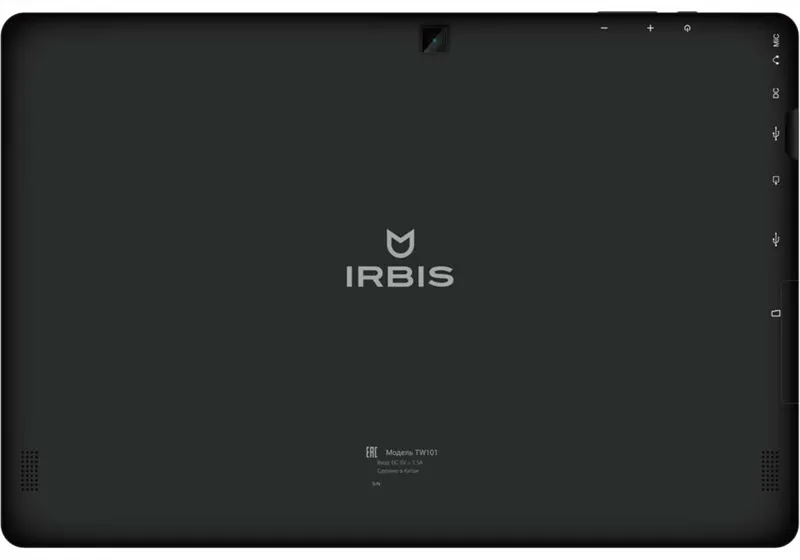 Планшетный компьютер IRBIS TW101 10.1" 2 IN 1 black color, Atom :Z3735F,10.1"LCD 800*1280 IPS,2+32GB, USB-A, 0.3MP +2.0MP, 5000mha battery, CE charger, soft KB, Win 10Home