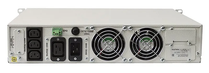 ШТИЛЬ ИБП 3000 ВА; 1 фазный; on-line; батарея: 96В ext (no incl), ЗУ 2А; rack