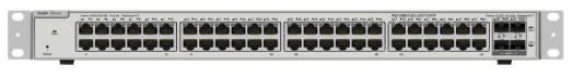 Ruijie Reyee 48-Port Gigabit L2+ Managed Switch,48 Gigabit RJ45 Ports,4 SFP Ports,19-inch Rack-mountable Steel Case, Static Routing