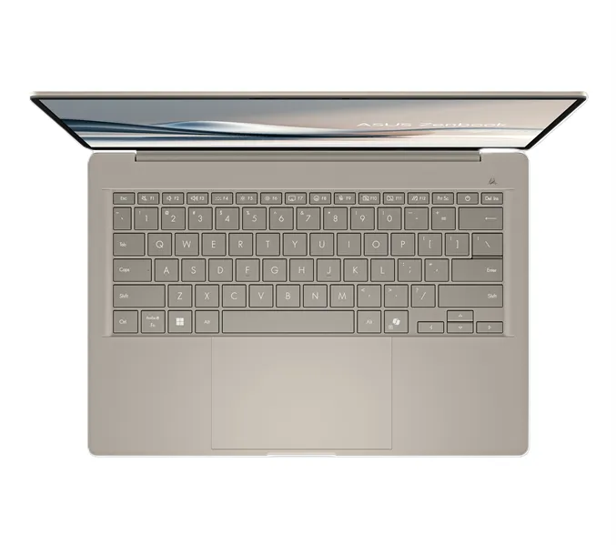 ASUS Zenbook A14 UX3407QA-QD197W Snapdragon X  X1 26 100  Qualcomm/LPDDR5X 16GB 512GB PCIE G4 SSD/ Adreno GPU/ 14" OLED WUXGA ,400NITS(HDR), WIN11 HOME 0.74 kg Zabriskie Beige