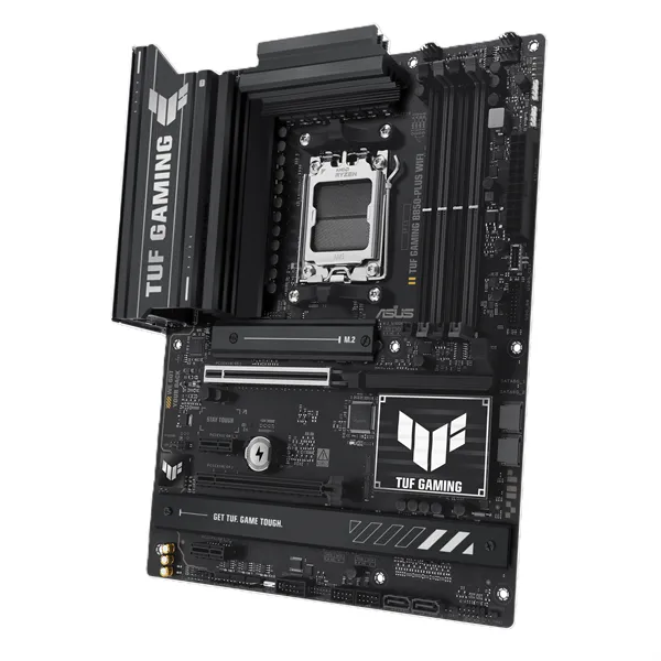 ASUS TUF GAMING B850-PLUS WIFI, AM5, B850, 4*DDR5, 4*SATA, 3*M.2, 7*USB 3.2, 2*USB 2.0, Type-C, 3*PCIx16, 2*PCIx1, DP+HDMI, ATX; 90MB1J30-M0EAY0