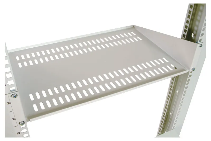 ЦМО Полка перфорированная консольная 2U, глубина 200 мм, цвет черный