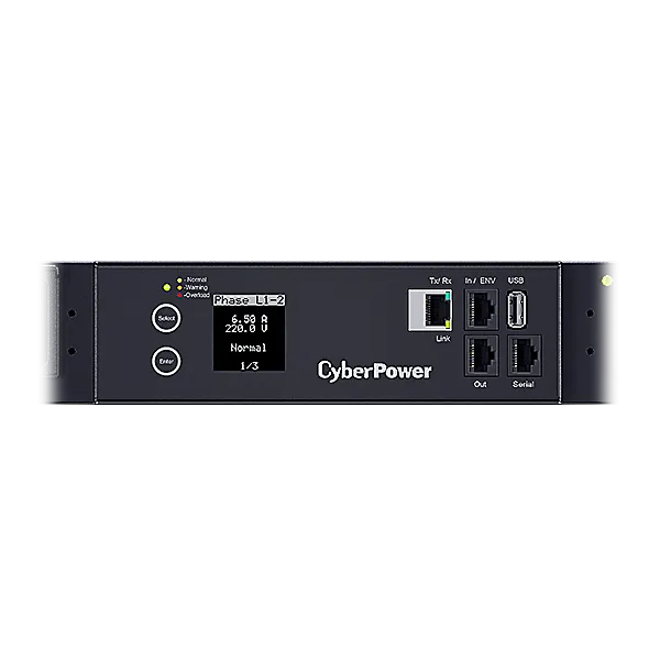 Панель питания распределительная CyberPower PDU PDU83402 3ph 0U, Switched MBO; 23kW/32A,SNMP, plug IEC 309-32A; (24) IEC 320 C13 (6) IEC 320 C19 NEW