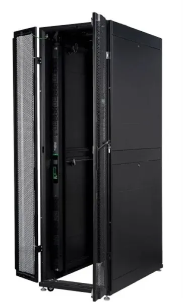 Серверная стойка Systeme Electric, Монтажный шкаф Uniprom, 48U-600/1070, боковые панели 4шт, черный