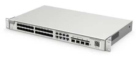 Ruijie Reyee 24-Port SFP L2 Managed Switch, 24  SFP Slots, 8 Gigabit RJ45 Combo Ports, 4 *10G SFP+ Slots, 19-inch Rack-mountable Steel Case