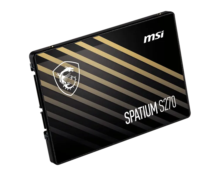 MSI SSD SPATIUM S270 240GB SATA III 2.5" R500/W400MB/s 3D NAND TLC MTBF 2M 50000/80000 IOPS 110TBW