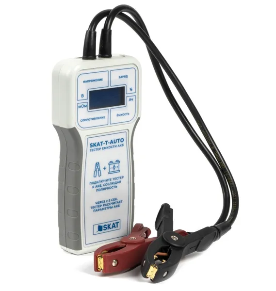 Дополнительное оборудование (254) Бастион Skat -T-auto тестер контроля емкости АКБ, 12В, емкость АКБ 1,2-200Ач, экран