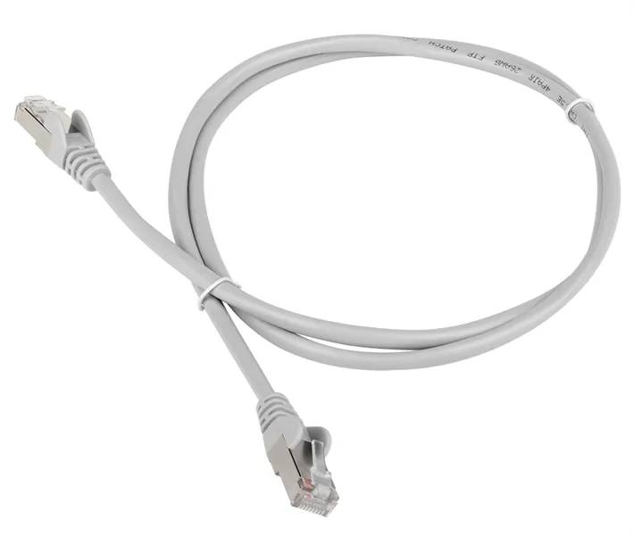 Патч-корд Lanmaster FTP TWT-45-45-2.0/S6-GY RJ-45 вил.-вилка RJ-45 кат.6 2м серый ПВХ