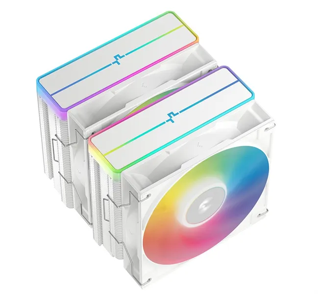 DEEPCOOL AG620 WH ARGB V2 LGA20XX/1700/1200/115X/AM5/AM4 (9шт/кор, TDP 260W, PWM, ARGB DUAL Fan 120mm, 6 тепл. трубок, белый) RET