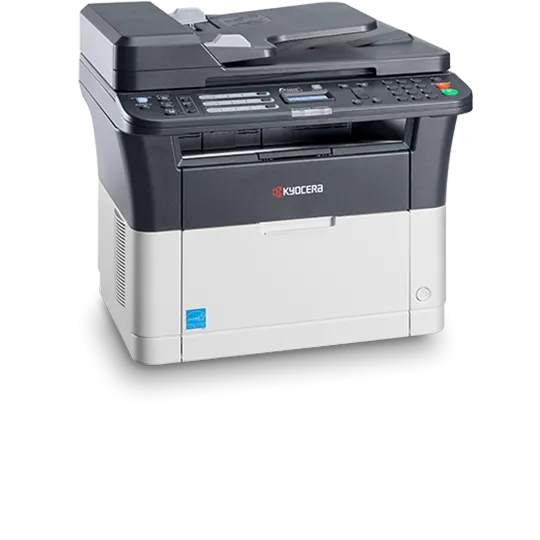 Kyocera FS-1025MFP, P/C/S, ч/б лазерный, A4, 25 стр/мин, 1800x600 dpi, 64 Мб, USB 2.0, Network, лоток 250 л., Duplex, автопод., старт.тонер 1000 стр.
